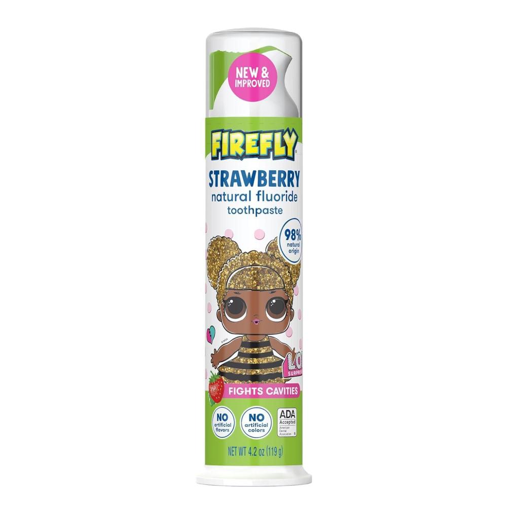image:imageFirefly Kids AntiCavity Natural Fluoride Toothpaste LOL Surprise ADA Accepted StrawberryFlavor 42 Ounce42 Ounce Pack of 1