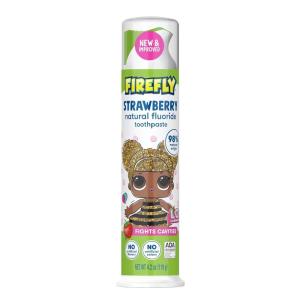 Firefly Kids Anti-Cavity Natural Fluoride Toothpaste, L.O.L. Surprise!, ADA Accepted, StrawberryFlavor, 4.2 Ounce(4.2 Ounce (Pack of 1))