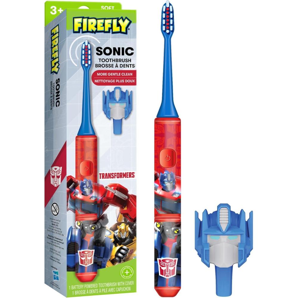 image:imageFirefly Transformers Sonic Toothbrush with 3D Cover Soft Ages 33 Piece Set