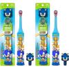 FIREFLY Clean N’ Protect, Sonic The Hedgehog Toothbrush with 3D hygienic Cover, Premium Soft Bristles, Anti-Slip Grip Handle, Battery Included, Ages 3+, 3 Piece Set (Pack of 1)(3 Piece Set (Pack of 2))