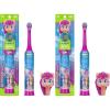 Firefly Clean N’ Protect My Little Pony Power Toothbrush with 3D Character Cover, Soft Bristles, Battery Included, Ages 3+(3 Piece Set (Pack of 2))