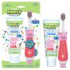 First Firefly Peppa Pig Training Kit, Light Up Toothbrush with Extra Soft Bristles and Natural Strawberry Flavor Training Toothpaste, 1.75 oz